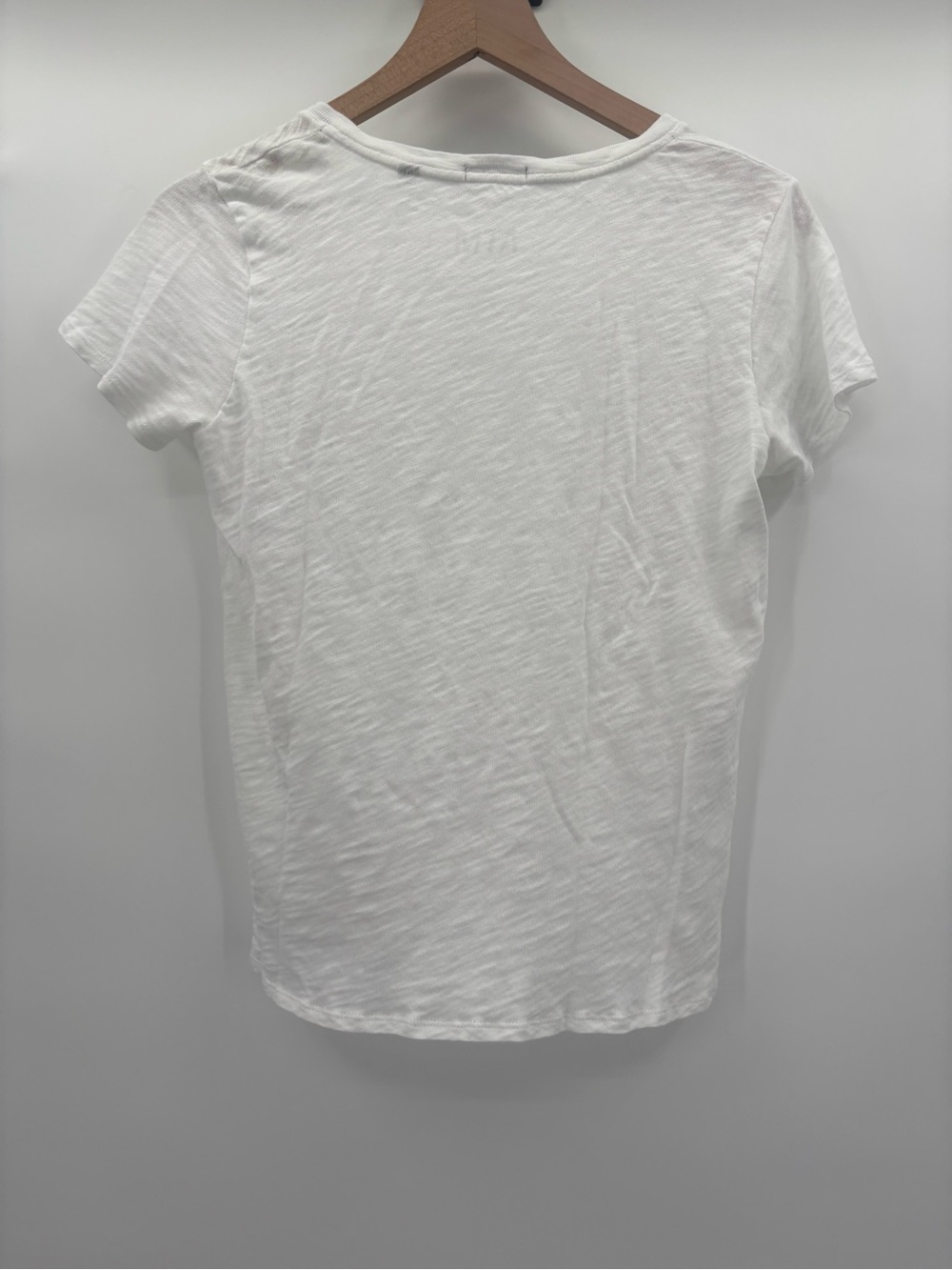 ATM Anthony Thomas Melillo Slub Jersey Classic White V-Neck Short Sleeve Tee Med - Picture 6 of 9